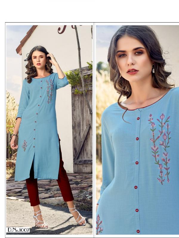 Baanvi Marigold 1-Rayon-Kurti